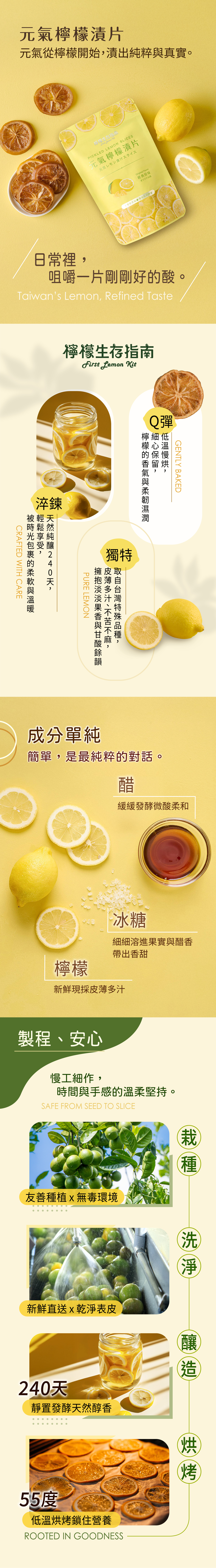 元氣檸檬漬片 100g 銷售頁